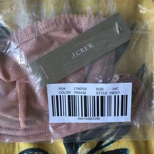 NWT J Crew mauve blush nude balconette bra